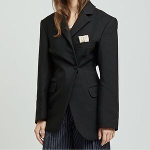 NWT jacquemus l’amour d un gitan black wool blazer size 40 US 8